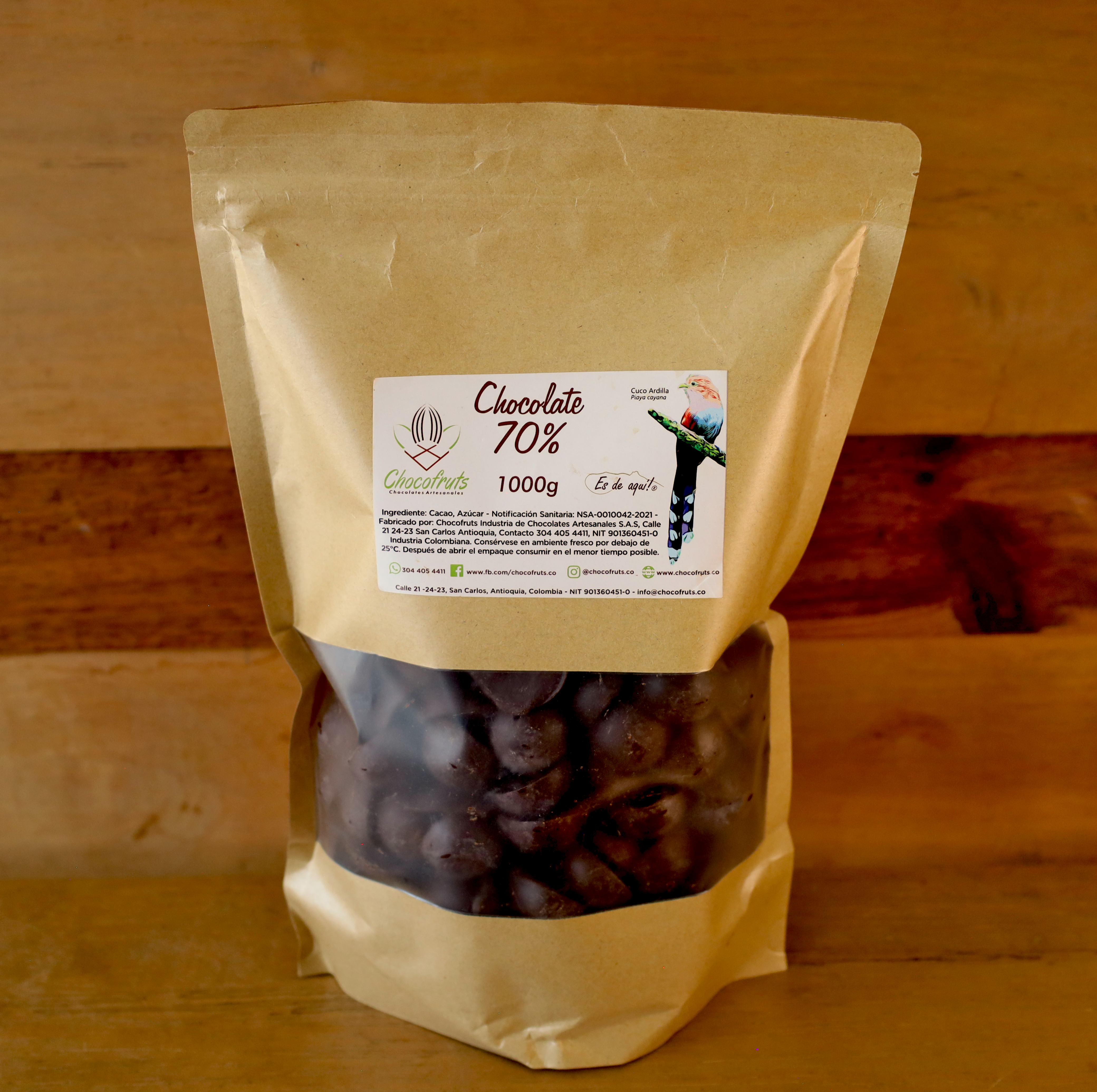 Chocolate en media esfera 70% - 1Kg
